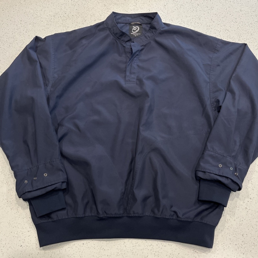 Zero‎ Restriction Lightweight 1/4 Snap Button Pullover Men's Size XL Blue